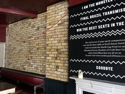 Yellow Stock Brickslips in Bar